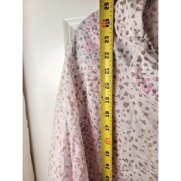 Victorias Secret Women's Button-Up Leopard Print Pajama Top Size S/P - Picture 6 of 12